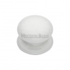 HER7032 - Cabinet Knob White Crackle 32mm with Porcelain base