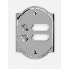 TWO BUTTONS DOORBELL PLATE
