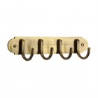 HERV1079 - Heritage Brass Coat Hooks on Plate