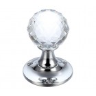FB401 - Facetted Glass Mortice Knob